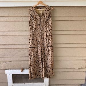 Rachel Antonoff leopard print utility jumpsuit